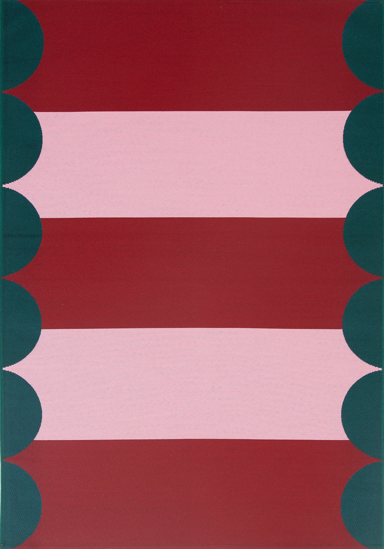 AZUR - Tapis rouge pour terrasse et jardin - AZU702ROU AZUR