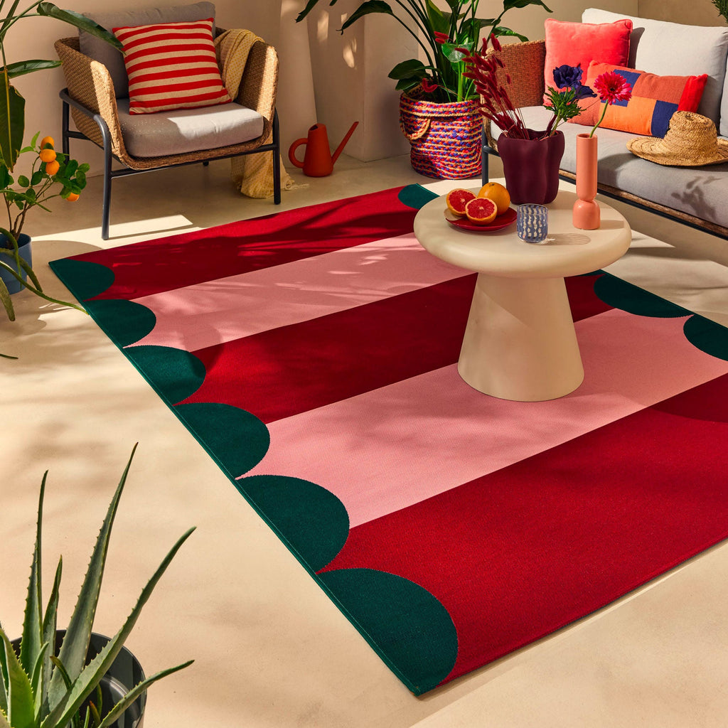 AZUR - Tapis rouge pour terrasse et jardin - AZU702ROU AZUR