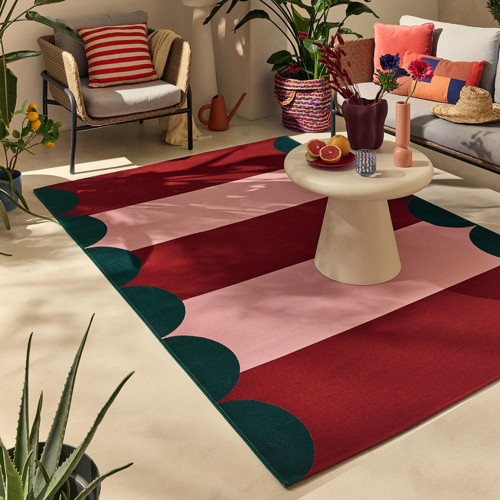 AZUR - Tapis rouge pour terrasse et jardin - AZU702ROU AZUR