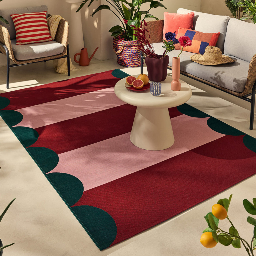 AZUR - Tapis rouge pour terrasse et jardin - AZU702ROU AZUR