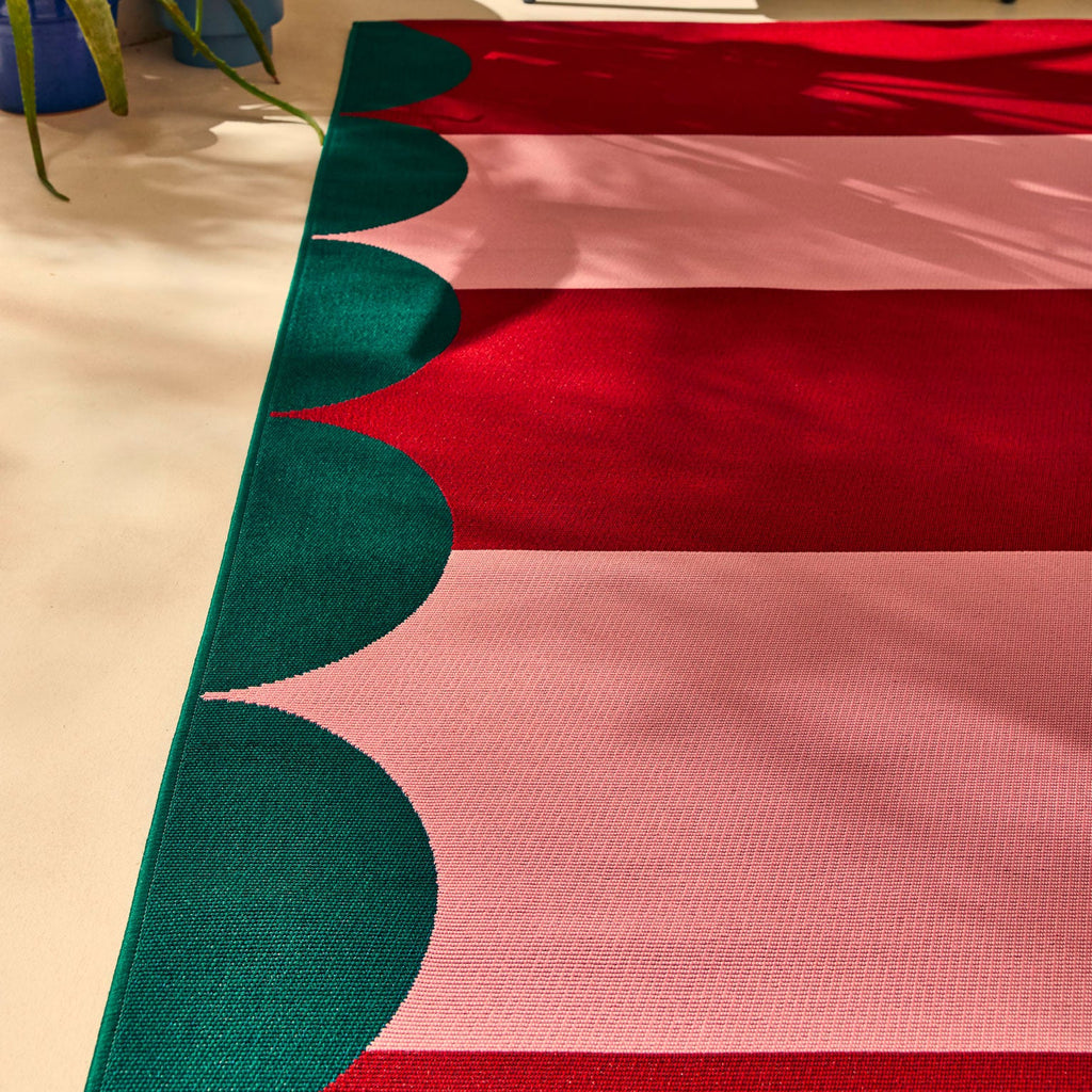 AZUR - Tapis rouge pour terrasse et jardin - AZU702ROU AZUR