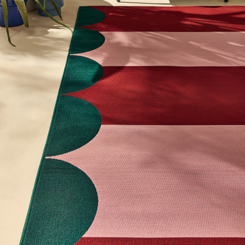 AZUR - Tapis rouge pour terrasse et jardin - AZU702ROU AZUR