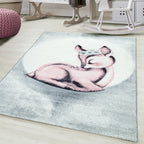 BAMBI - Tapis enfants à motif biche rose - BAM0850ROS BAMBI