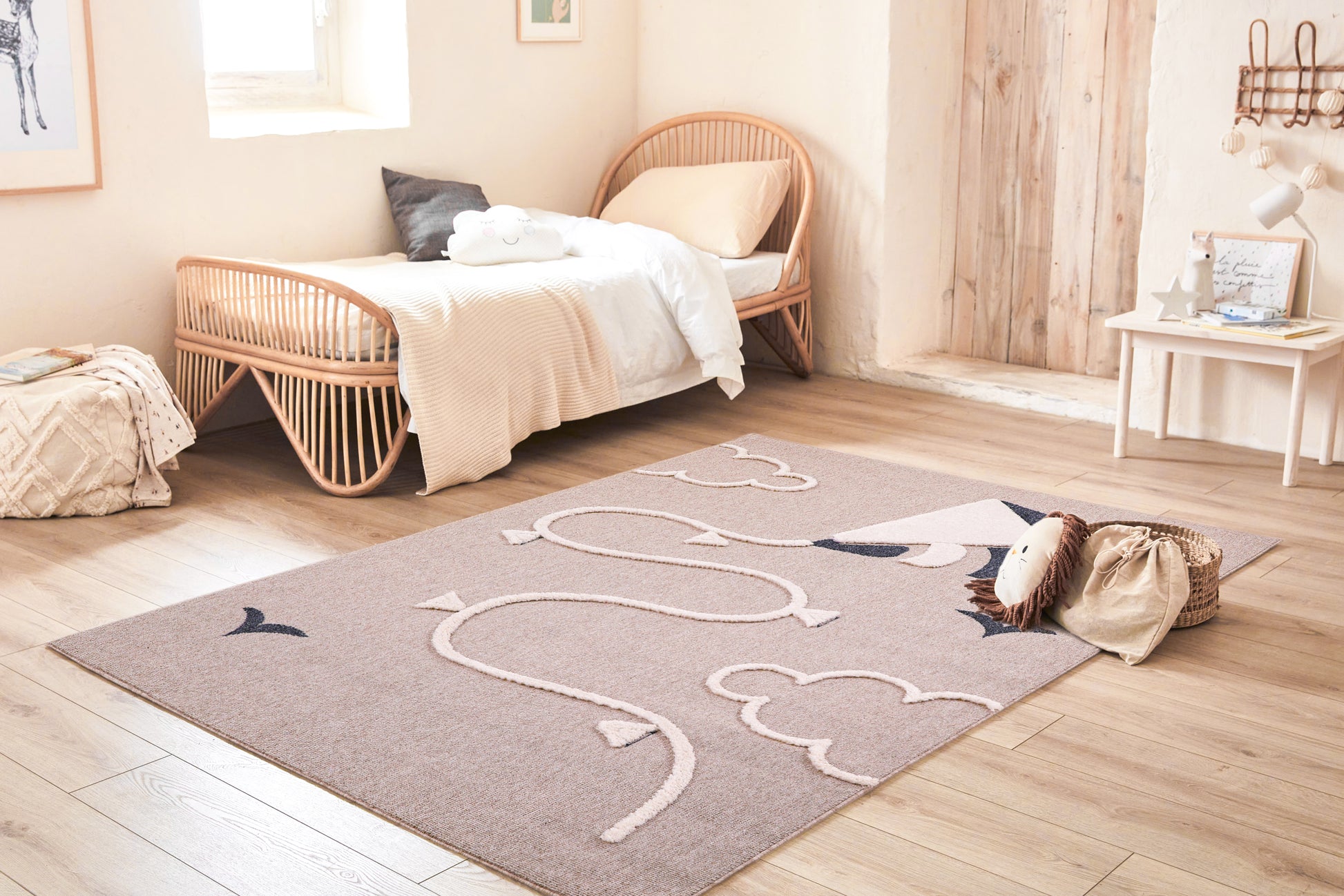 Tapis enfant motif cerf-volant BAMBI