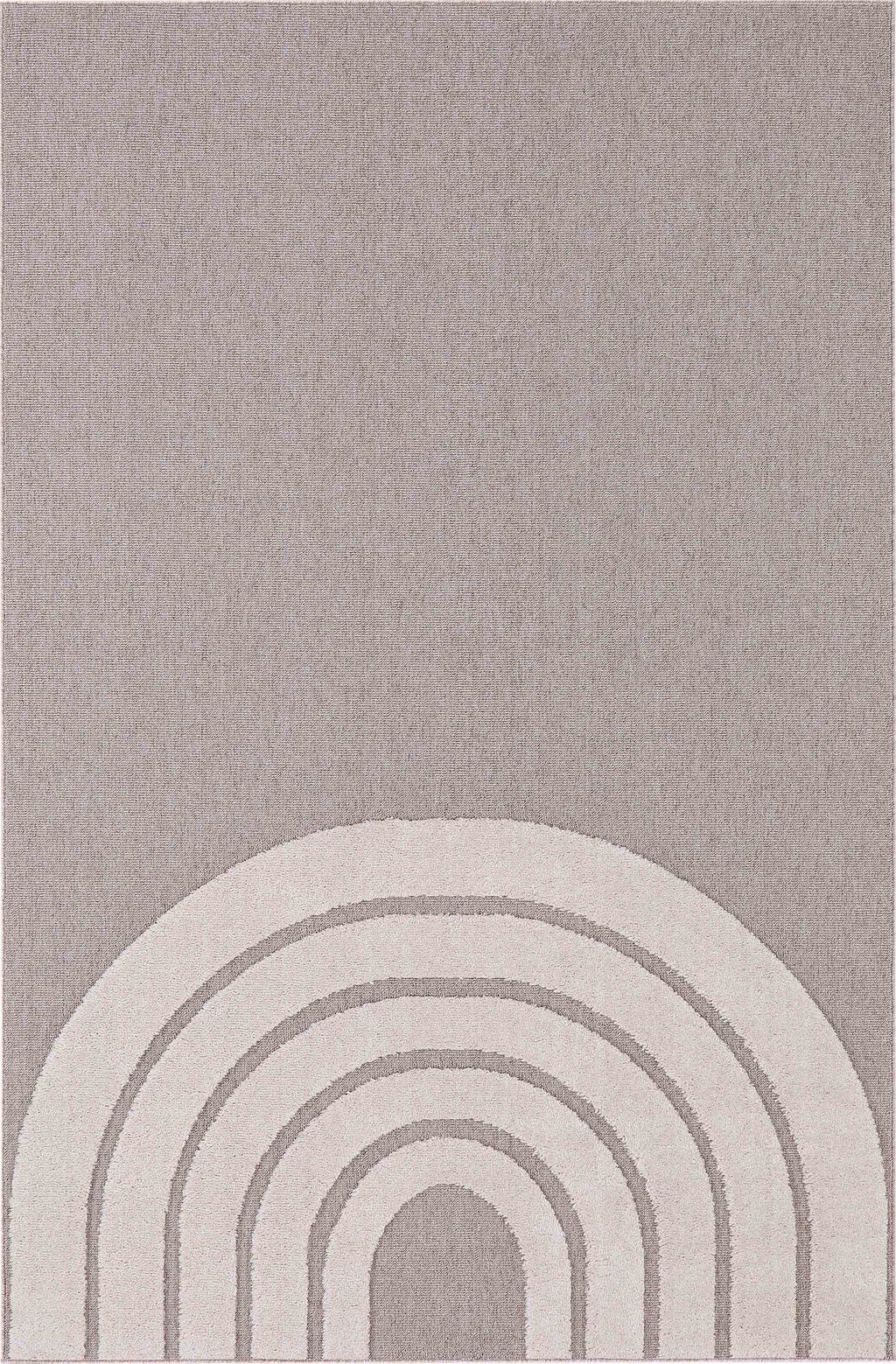 Tapis enfant arc en ciel beige BAMBI