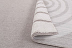 Tapis enfant arc en ciel beige BAMBI