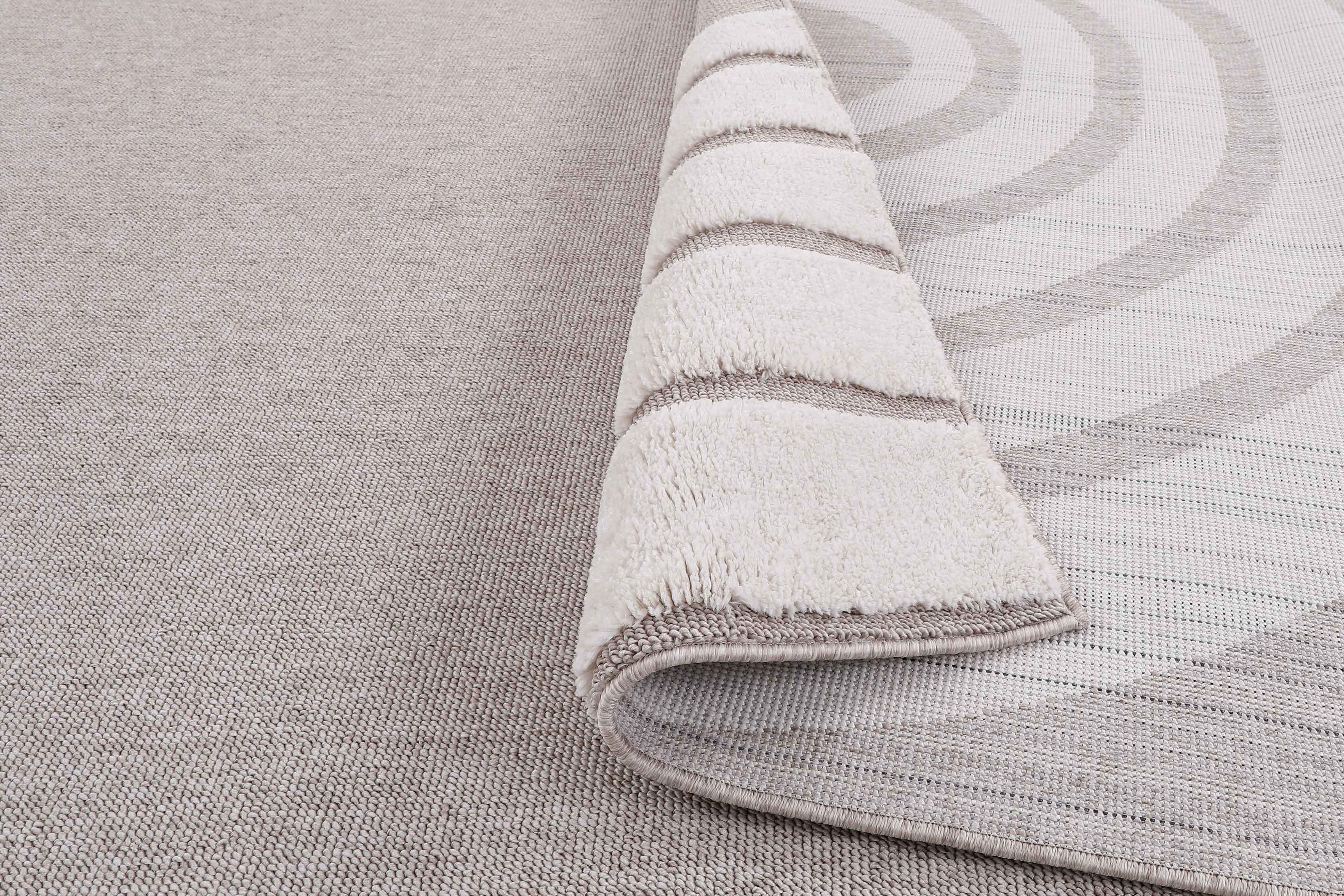 Tapis enfant arc en ciel beige BAMBI