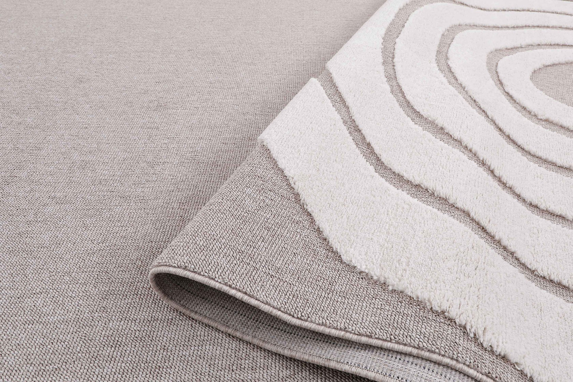 Tapis enfant arc en ciel beige BAMBI