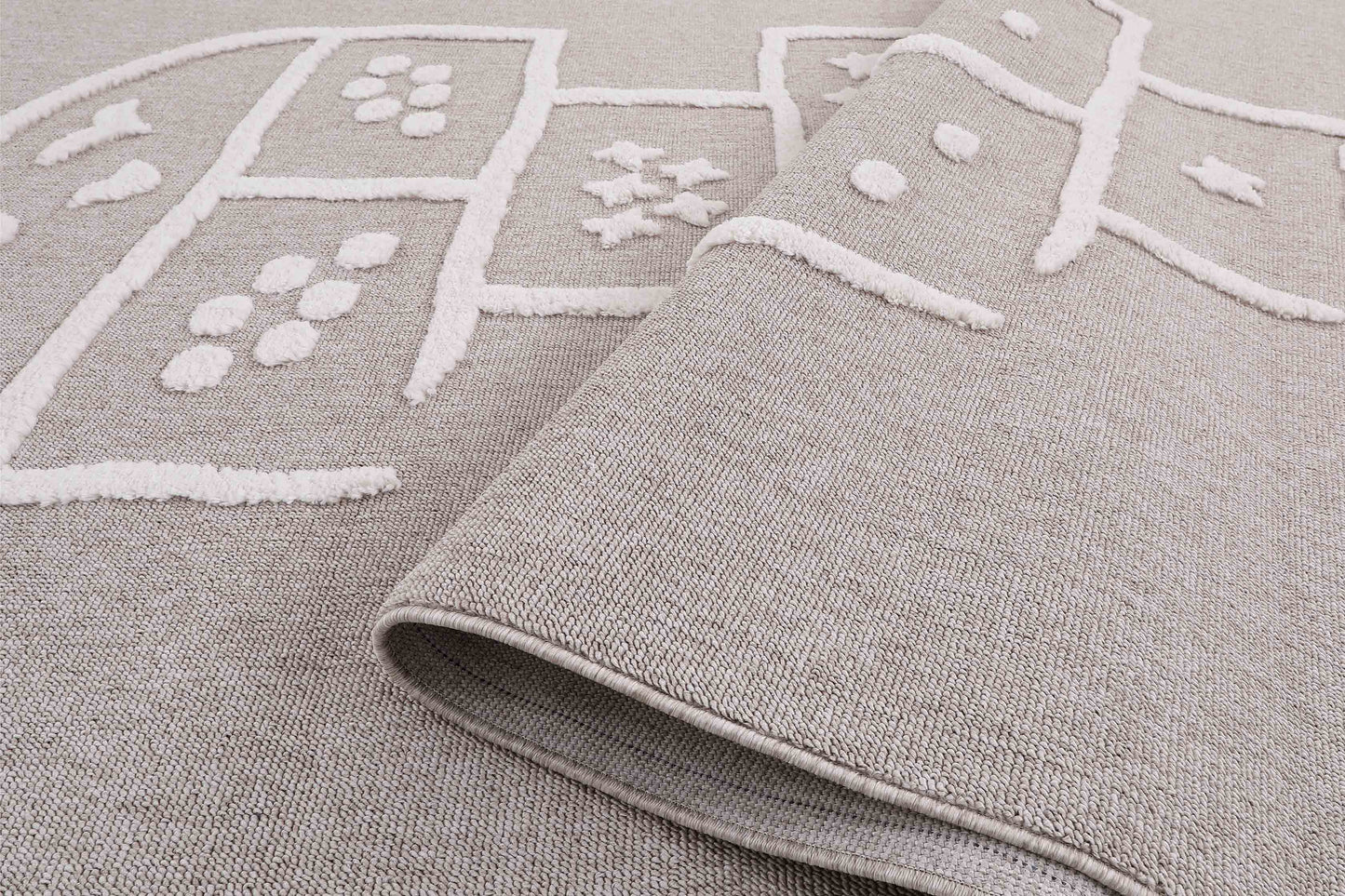 Tapis chambre enfant motif marelle BAMBI