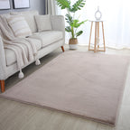 BARROW - Tapis uni doux à poils longs - BAR5100BEI
