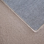 BARROW - Tapis uni rond doux à poils longs - BAR5100BEI