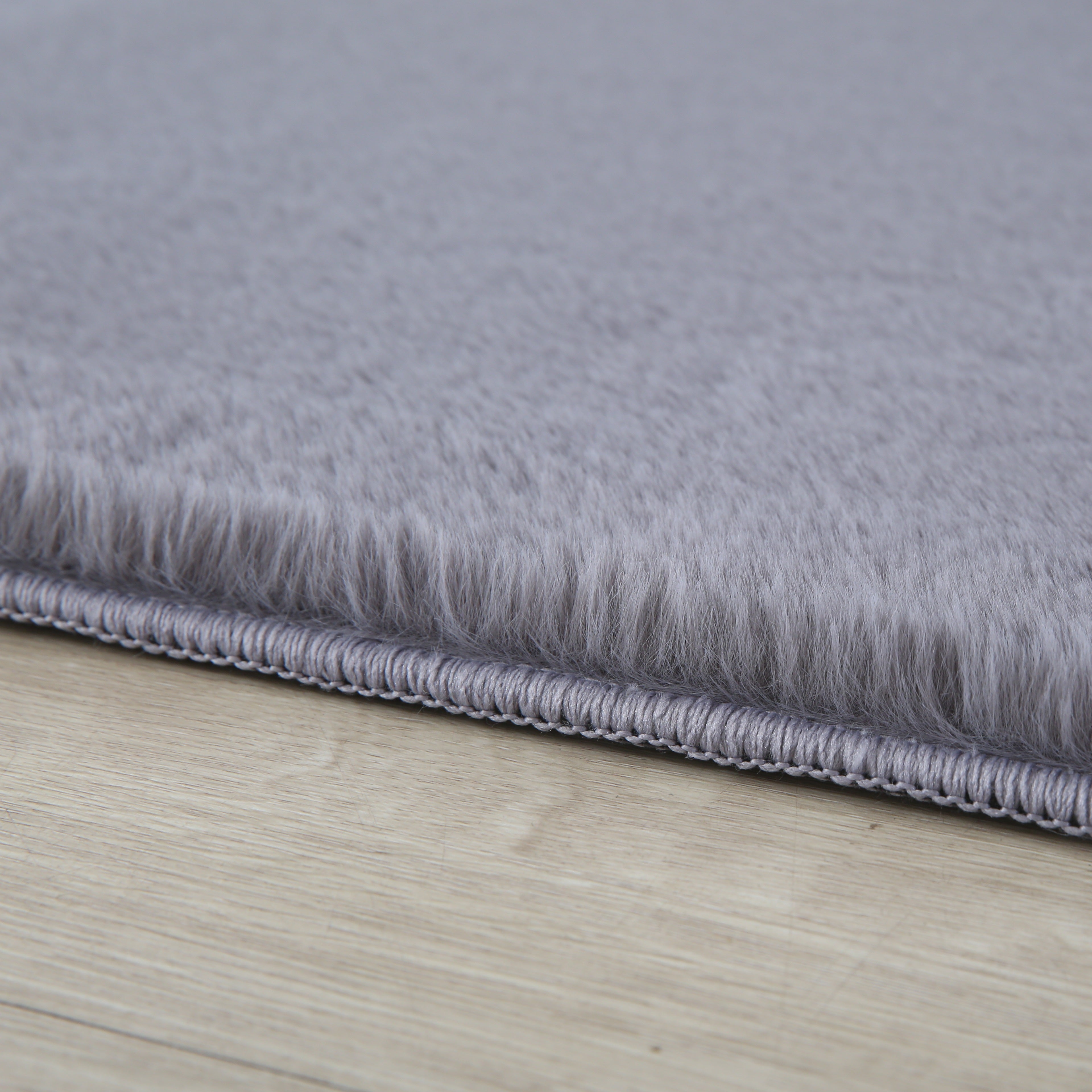 BARROW - Tapis uni doux à poils longs - BAR5100GRI