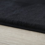 BARROW - Tapis uni doux à poils longs - BAR5100NOI