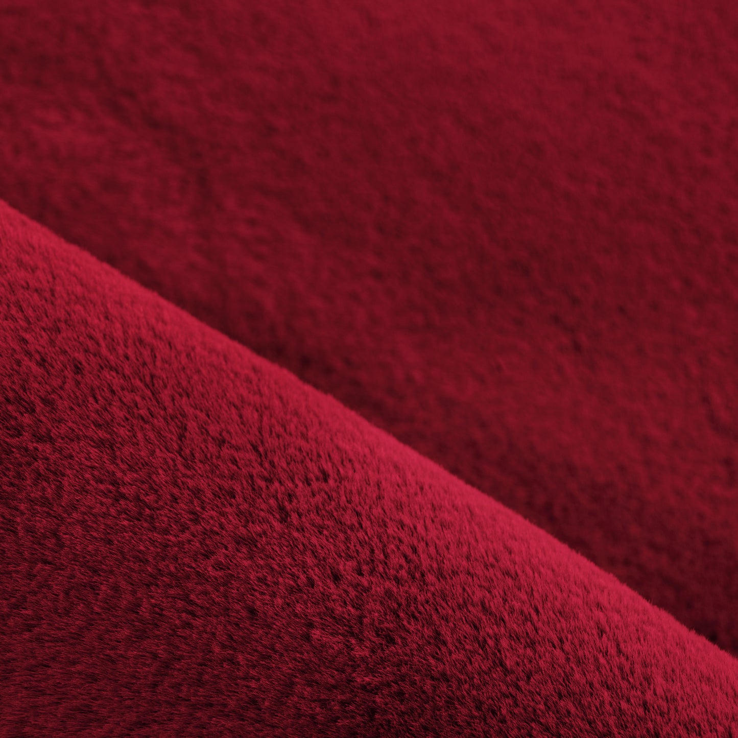 BARROW - Tapis uni doux à poils longs - BAR5100ROU