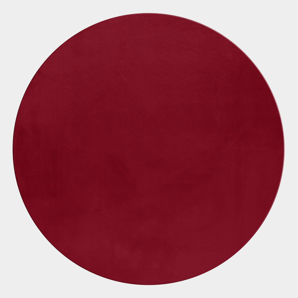 BARROW - Tapis uni rond doux à poils longs - BAR5100ROU
