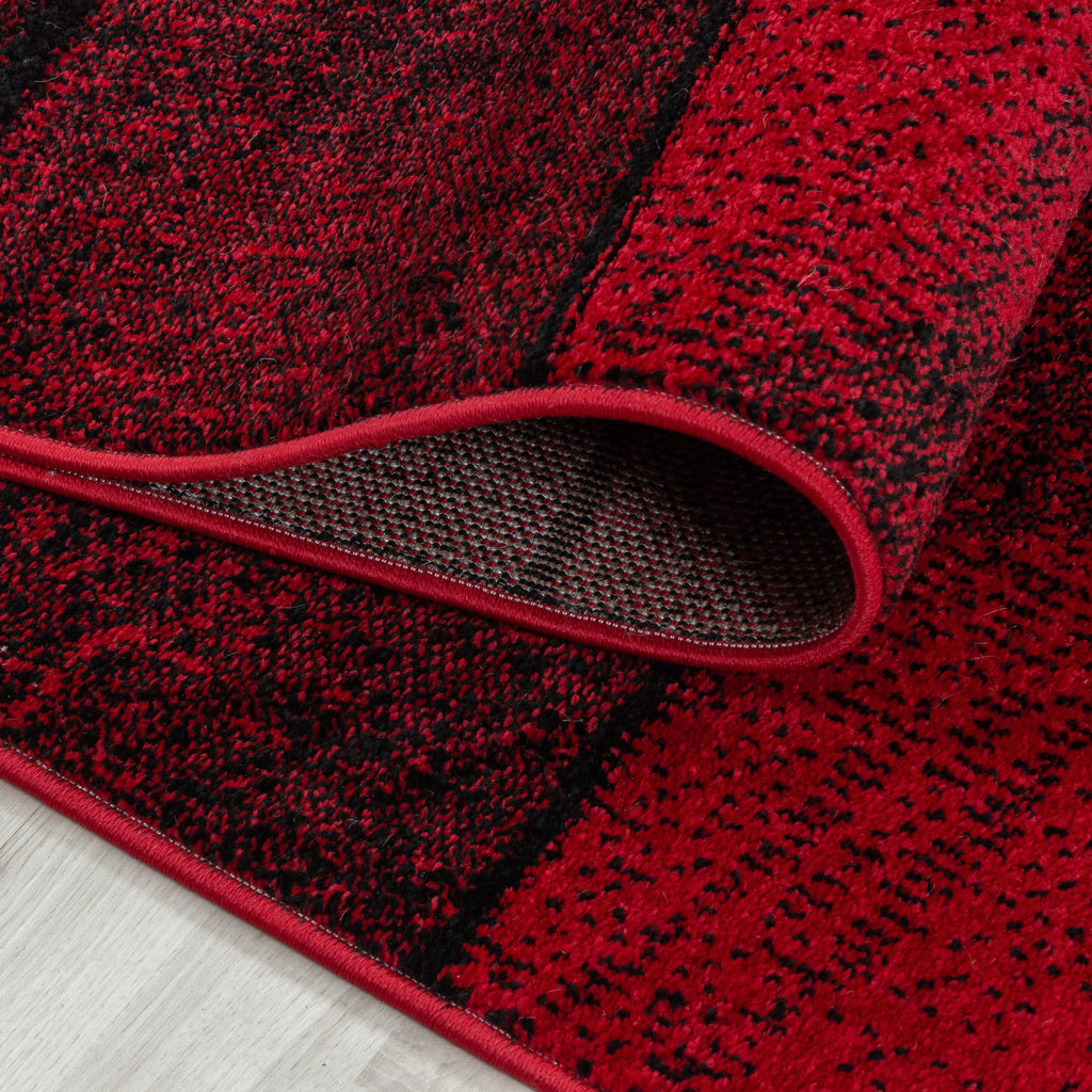 BETA - Tapis de salon à motif géométrique rouge - BET1110ROU BETA