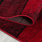 BETA - Tapis de salon à motif géométrique rouge - BET1110ROU BETA