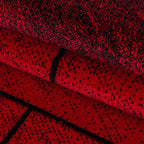 BETA - Tapis de salon à motif géométrique rouge - BET1110ROU BETA
