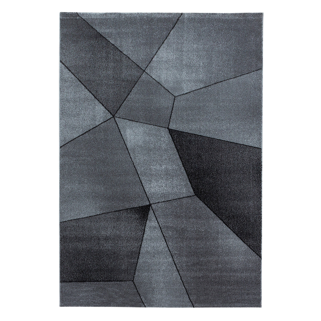 BETA - Tapis de salon à motif géométrique gris - BET1120GRI BETA