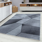 BETA - Tapis de salon à motif géométrique gris - BET1120GRI BETA