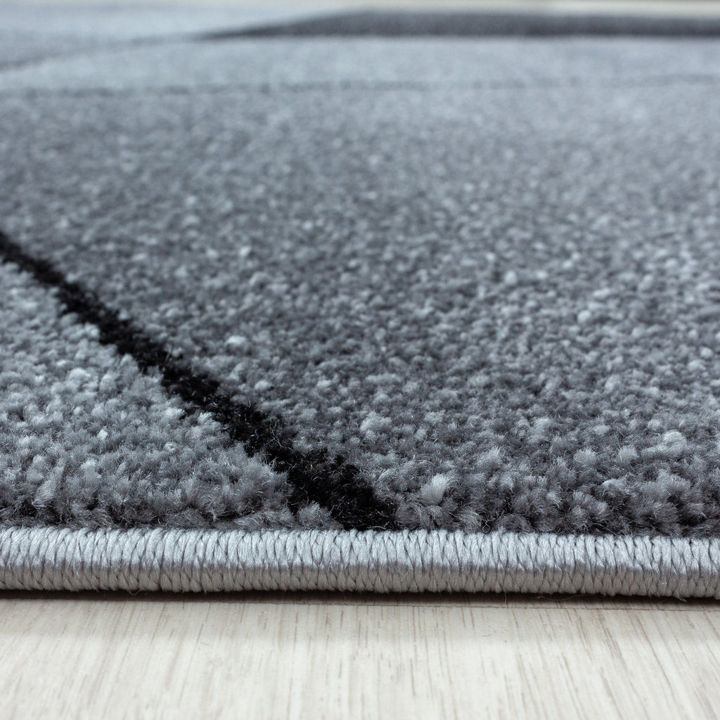 BETA - Tapis de salon à motif géométrique gris - BET1120GRI BETA
