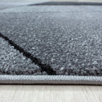BETA - Tapis de salon à motif géométrique gris - BET1120GRI BETA