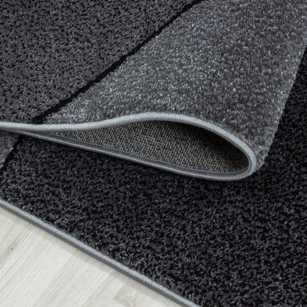 BETA - Tapis de salon à motif géométrique gris - BET1120GRI BETA