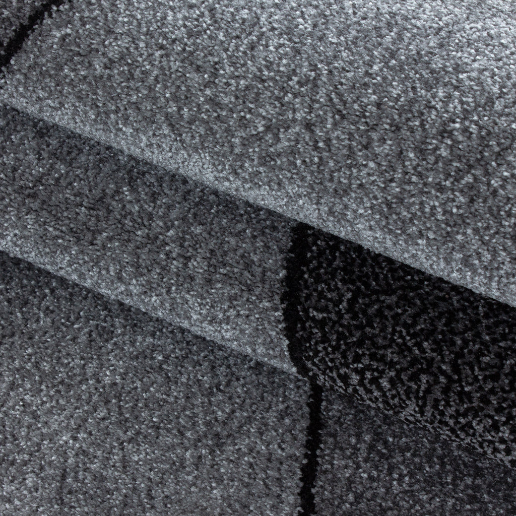 BETA - Tapis de salon à motif géométrique gris - BET1120GRI BETA