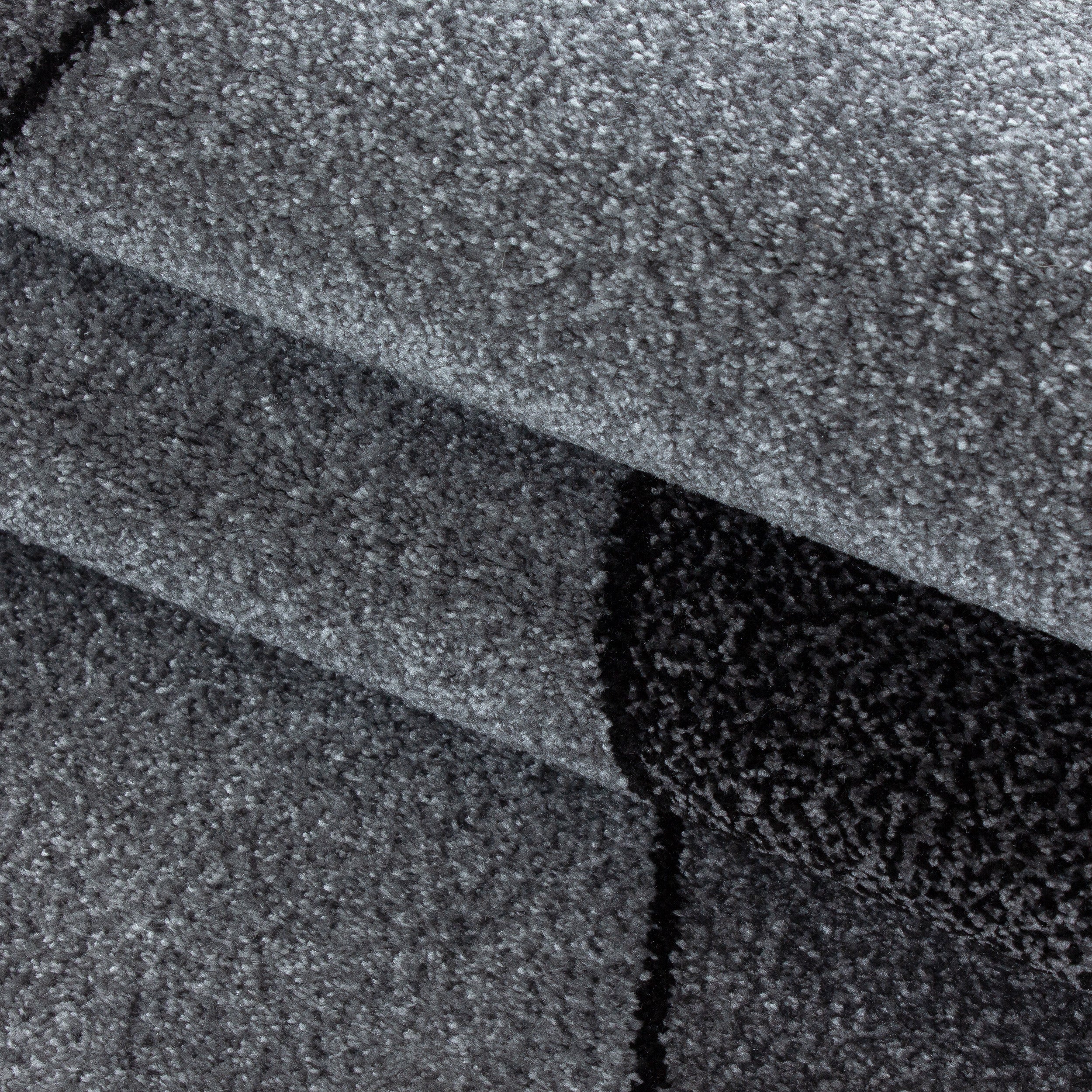 BETA - Tapis de salon à motif géométrique gris - BET1120GRI BETA