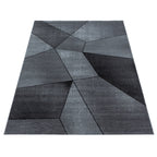 BETA - Tapis de salon à motif géométrique gris - BET1120GRI BETA