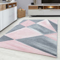 BETA - Tapis de salon à motif graphique rose - BET1130ROS BETA