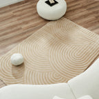 BIANCA - Tapis moderne beige motif arc-en-ciel - BIA157BEI BIANCA