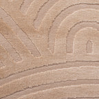 BIANCA - Tapis rond moderne beige motif arc-en-ciel - BIA157BEI BIANCA