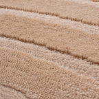 BIANCA - Tapis rond moderne beige motif arc-en-ciel - BIA157BEI BIANCA