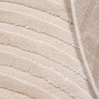 Tapis rond arc-en-ciel crème avec longs poils en relief : BIA157CRE (Copie) BIANCA