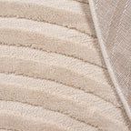 Tapis rond arc-en-ciel crème avec longs poils en relief : BIA157CRE (Copie) BIANCA