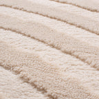 Tapis rond arc-en-ciel crème avec longs poils en relief : BIA157CRE (Copie) BIANCA