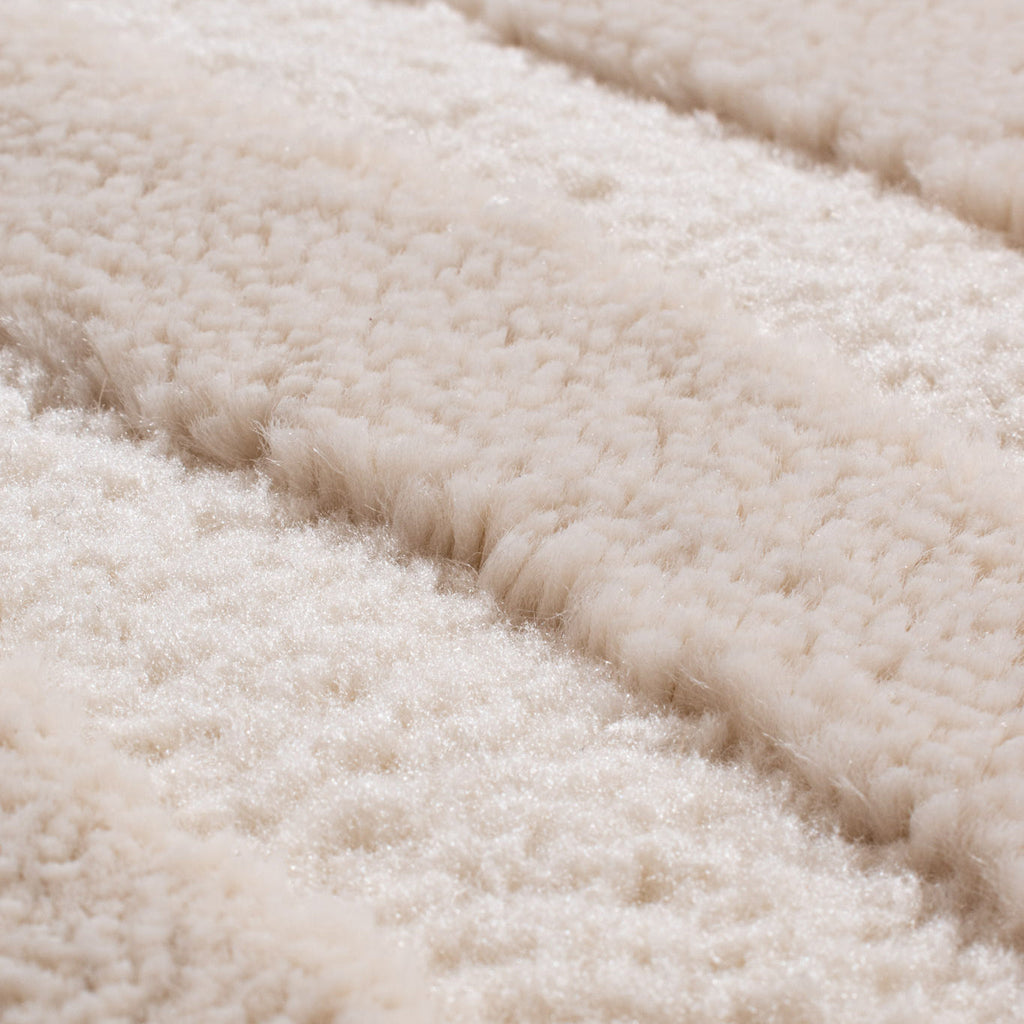 Tapis rond arc-en-ciel crème avec longs poils en relief : BIA157CRE (Copie) BIANCA