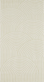 Tapis arc-en-ciel crème avec longs poils en relief : BIA157CRE BIANCA