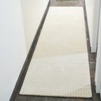 Tapis arc-en-ciel crème avec longs poils en relief : BIA157CRE BIANCA