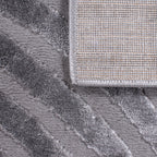 Tapis arc-en-ciel gris avec longs poils en relief : BIA157GRI BIANCA