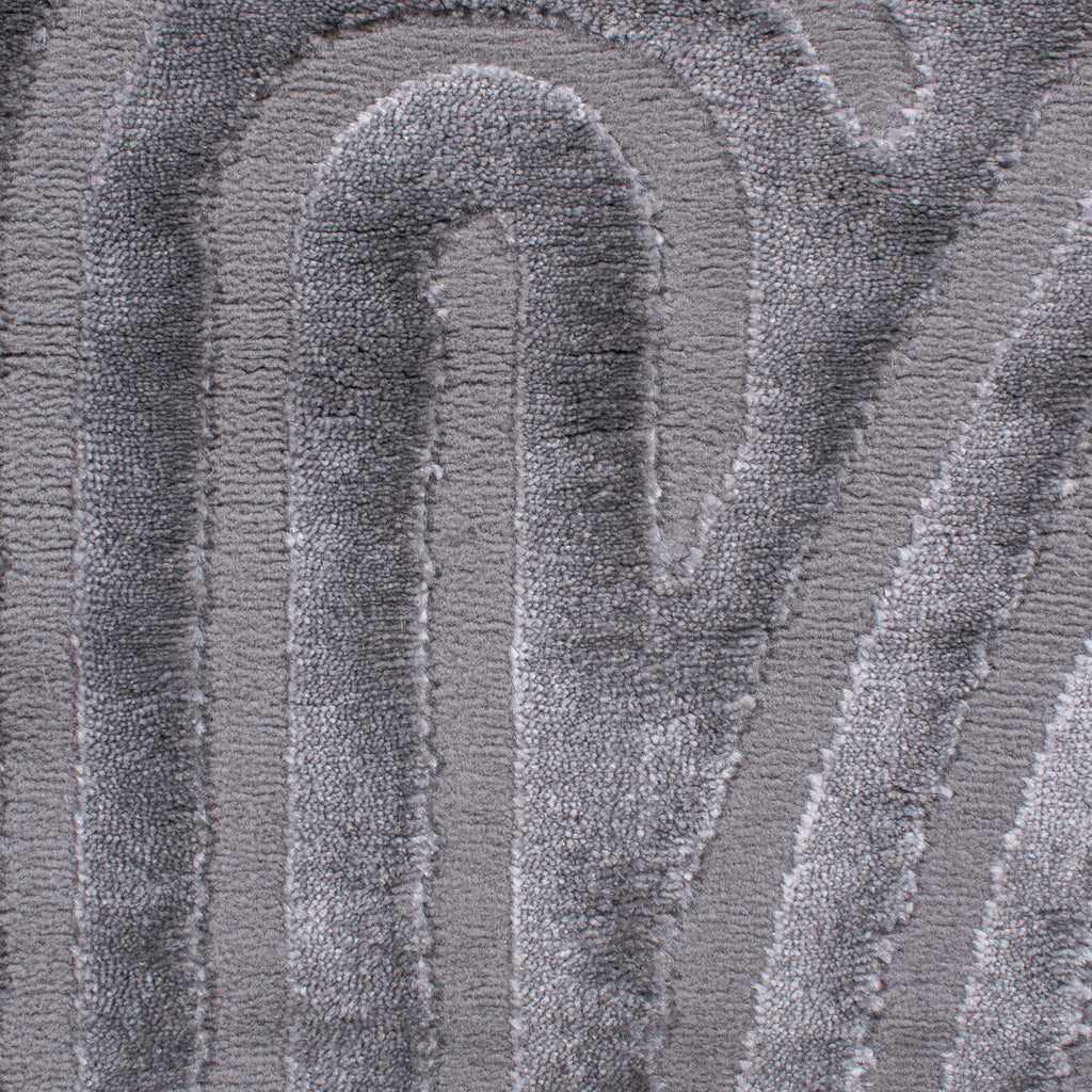 Tapis arc-en-ciel gris avec longs poils en relief : BIA157GRI BIANCA