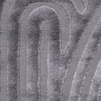Tapis arc-en-ciel gris avec longs poils en relief : BIA157GRI BIANCA