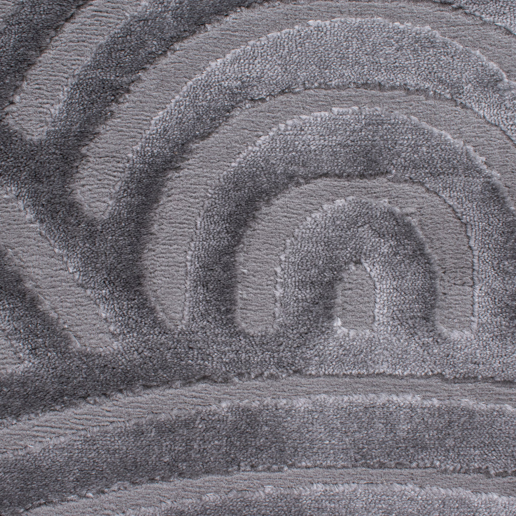 Tapis arc-en-ciel gris avec longs poils en relief : BIA157GRI BIANCA