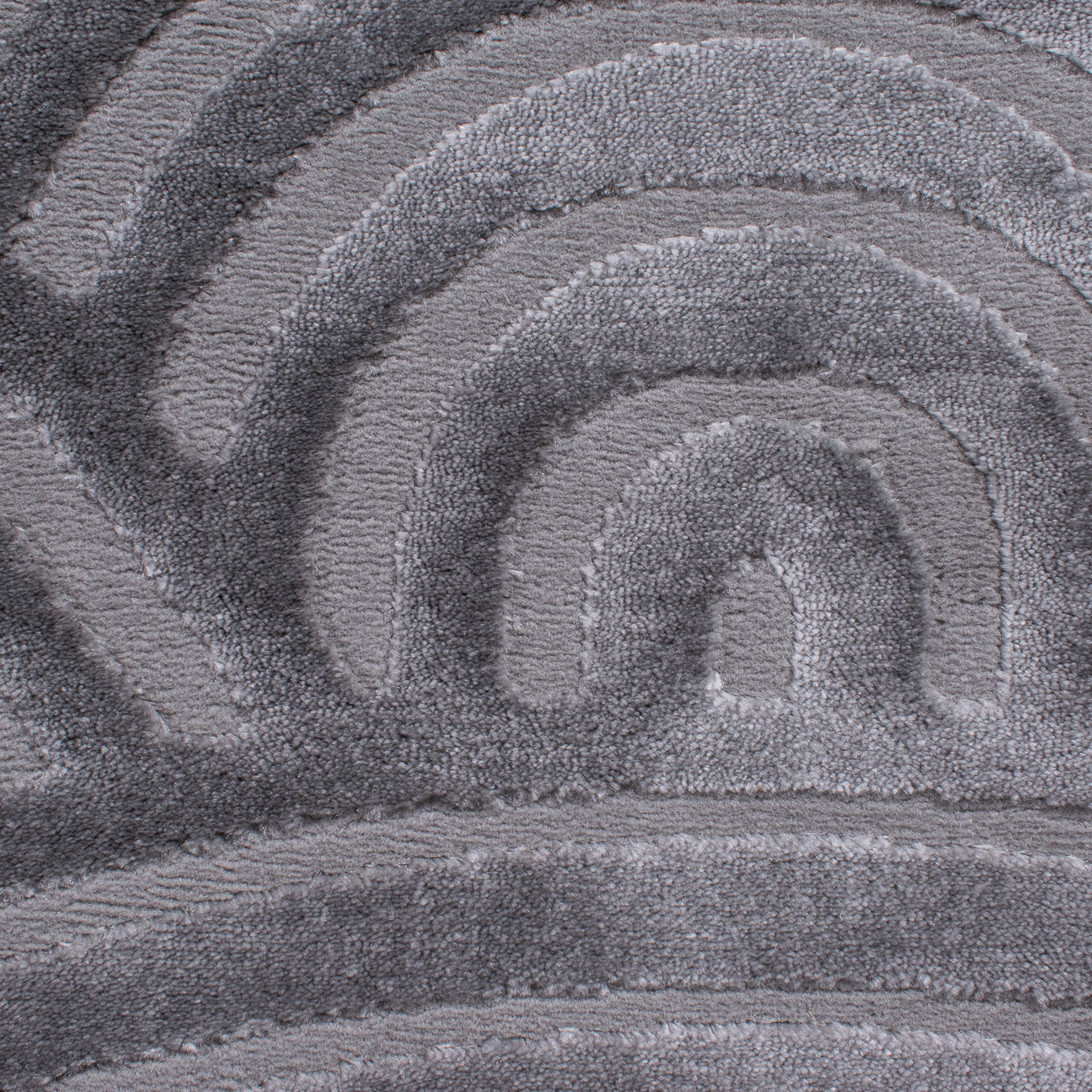 Tapis arc-en-ciel gris avec longs poils en relief : BIA157GRI BIANCA