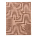 Tapis arc-en-ciel mocca avec longs poils en relief : BIA157MOC BIANCA