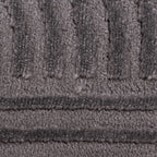 BIANCA - Tapis rond moderne gris à relief - BIA159GRI BIANCA