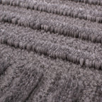 BIANCA - Tapis rond moderne gris à relief - BIA159GRI BIANCA