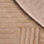 BIANCA - Tapis rond salon moderne crème - BIA160CRE BIANCA