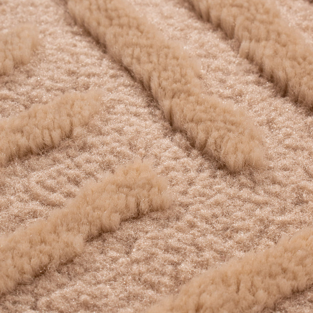 BIANCA - Tapis rond salon moderne crème - BIA160CRE BIANCA